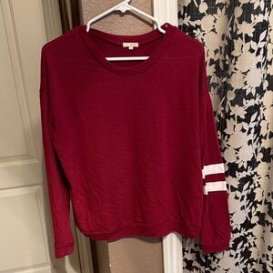 Wet Seal Red Long Sleeve Blouse